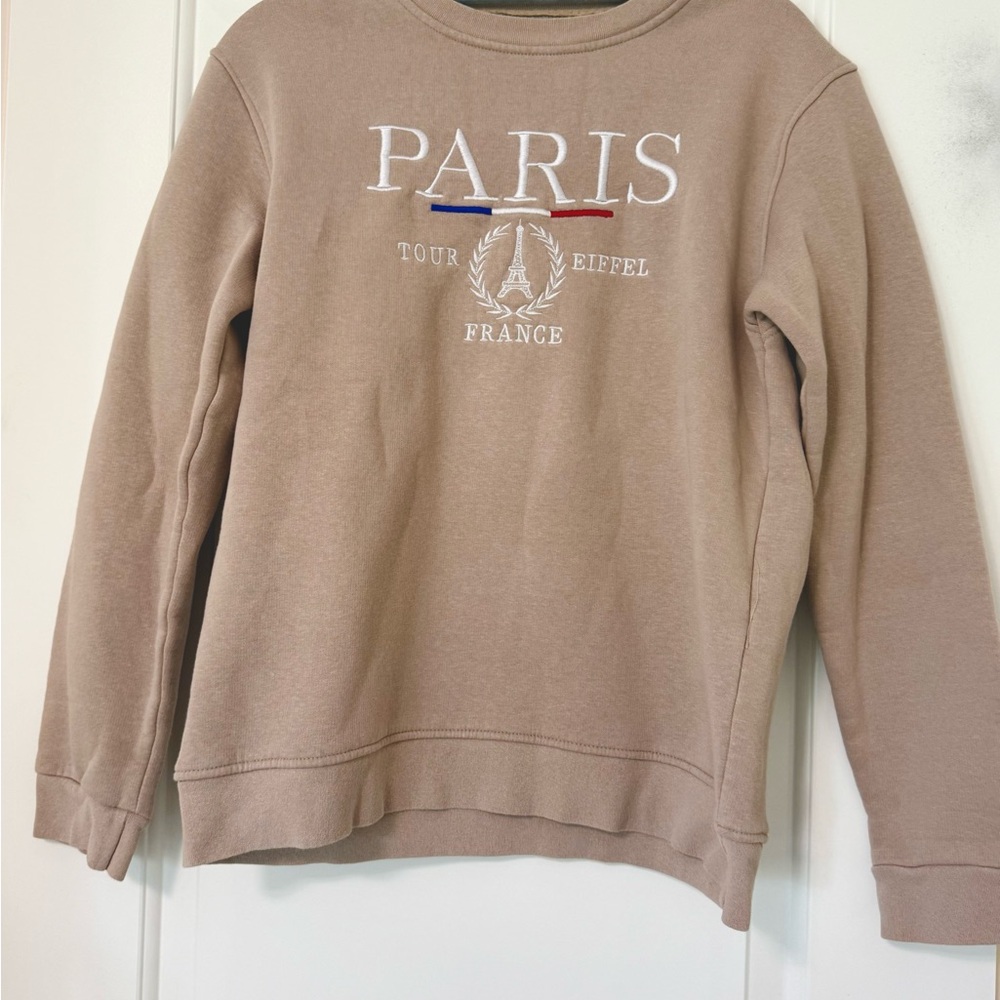 Paris France Embroidered Sweatshirt